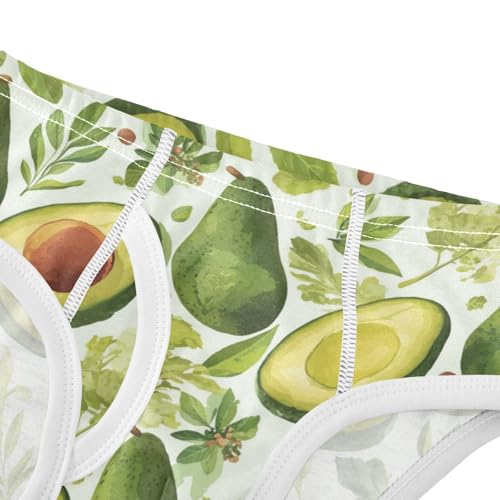 Wusikd Avocado Boys' Underwear Cotton Boys Briefs Soft Toddler Underwear 2T4