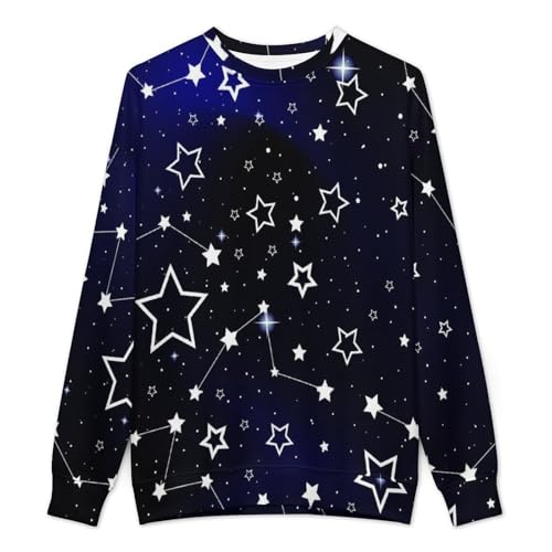 MoBlinko Navy Stars and Collections Mens Sweater Crewneck Sweater Lightweight Sweaters for Men Long Sleeve Pullover2