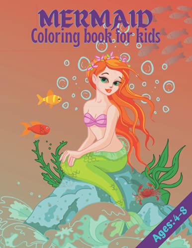 Mermaid Coloring book for kids Ages: 4-8: A bundle of unique mermaid coloring patterns for kids perfect and cute easy educational Coloring and ... kids who love to color in toddler pattern. image 2