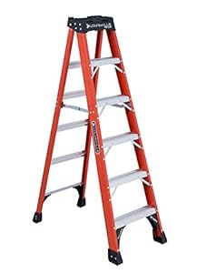 Louisville Ladder FS1406HD Fiberglas Stehleiter, 1,8 m
