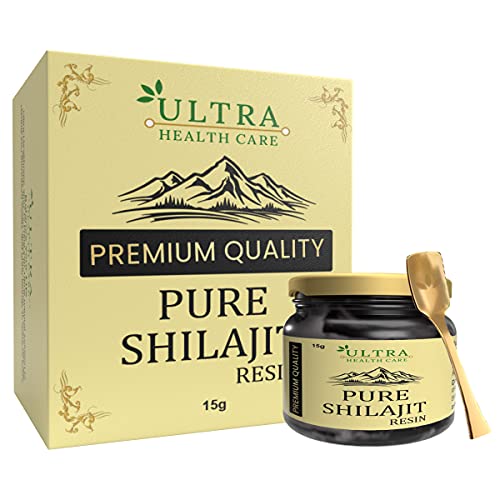 Ultra Health care Shilajit Resin for Energy, Focus and Vitality – Pure Quality Himalayan Shilajit | Strength | Stamina | Power | 100% Pure and Natural | Clinically Approved | 15gm | For Men & Women Ultra Health care Shilajit Resin for Energy, Focus and Vitality – Pure Quality Himalayan Shilajit | Strength | Stamina | Power | 100% Pure and Natural | Clinically Approved | 15gm | For Men & Women