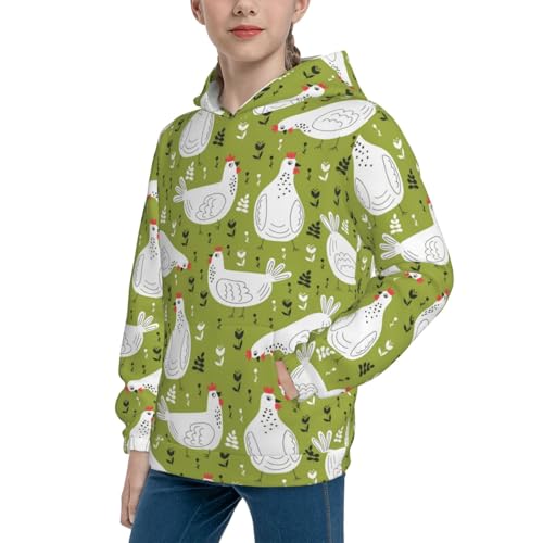 Lovely Chickens Kid Hoodies Boys Sweatshirts Girls Pullover with Pocket2