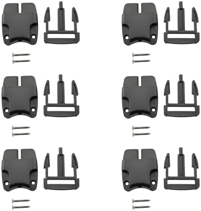 Maxmoral 6PCS Black 42mm Size Hot Tub Spa Cover Lock with Key Clip Center Release Cover Clip Replacement Latch Kit with 6 Keys and 12 Screws