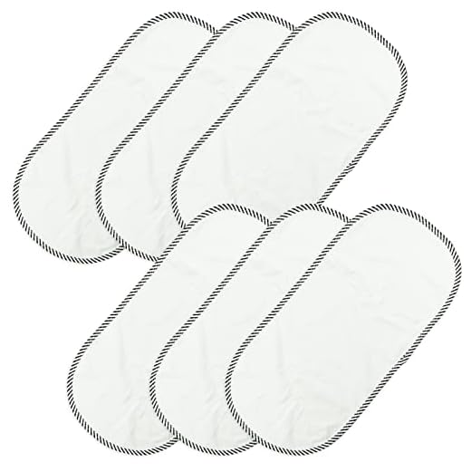SZCXDKJ Lot de 6 matelas à langer portables en pur coton imperméable pour table à langer réutilisable en couche, doux et confortable, 30 x 60 cm