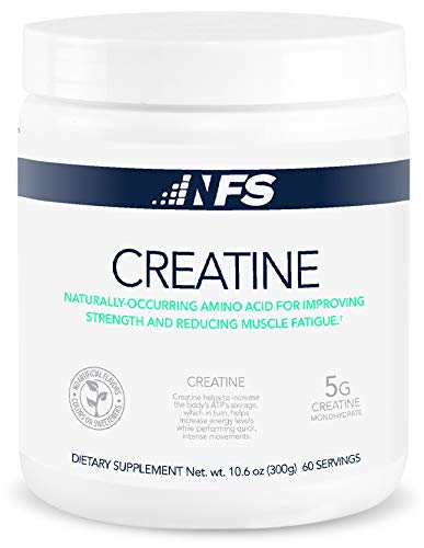 NF Sports Micronized Creatine Amino Energy Protein Powder, Unflavored Protein Powder for Muscle Recovery & Strength, Sports Drink Powder, Dietary Supplement, No Artificial Flavors (300g, 60 Servings)