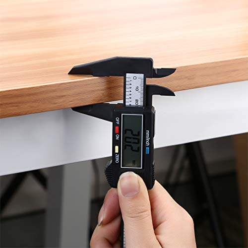 Ocgig Digital Caliper, Carbon Fiber Vernier Caliper, 0-6 Inches 150Mm,Auto-Off Feature, With Large Clear Lcd Screen, Inch/Millimeter Conversion #TOP2