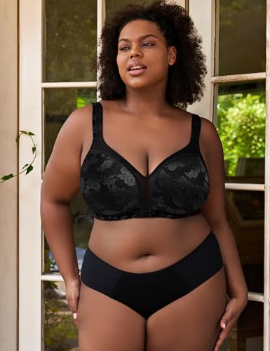 Image of Wingslove Women's Minimizer Bras Full Coverage Wirefree Comfort Plus Size Bra Large Bust Non Padded