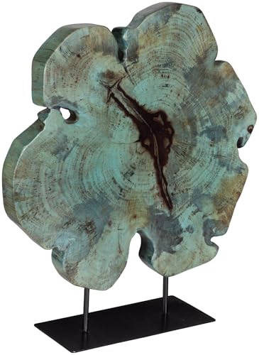 Escultura Uttermost Bahati de Madera Azul/Verde/Negro 58 cm miniatura 1