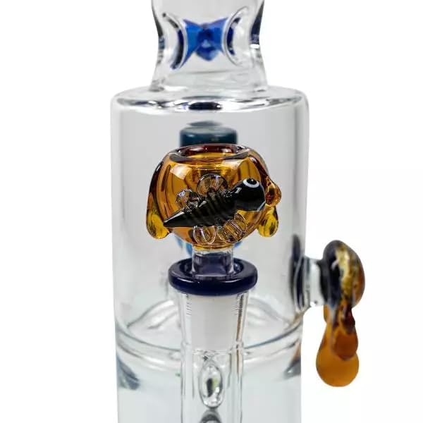 Calvo Glass | Pipa de Agua - Double Shower Honey Drips 35 Cm