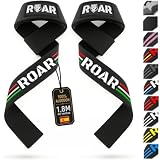 Roar® Correas Levantamiento de Pesas Profesionales, Straps Powerlifting, Agarres para Gym, Agarraderas Gimnasio para Peso Muerto, Crossfit Weight Lifting (Italia)…