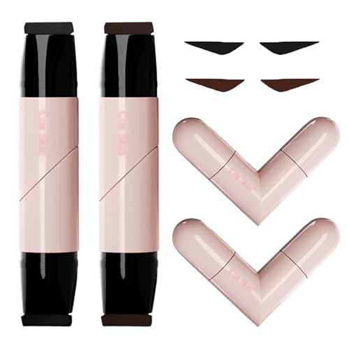 DOVBAN 2pcs Eyeliner Stamp Wing Cat Eye Liner Stamp,Black Liquid Eyeliner Long Durable Waterproof Geflügelter Eyeliners Stempel Für Frauen