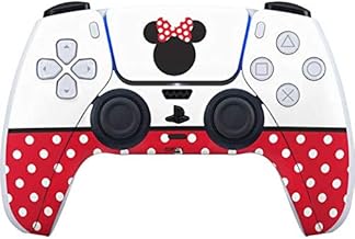 Skinit Decal Gaming Skin Compatible with PS5 and Compatible with PS5 Digital Edition DualSense Controller - Officially Licensed Disney Minnie Mouse Symbol Design