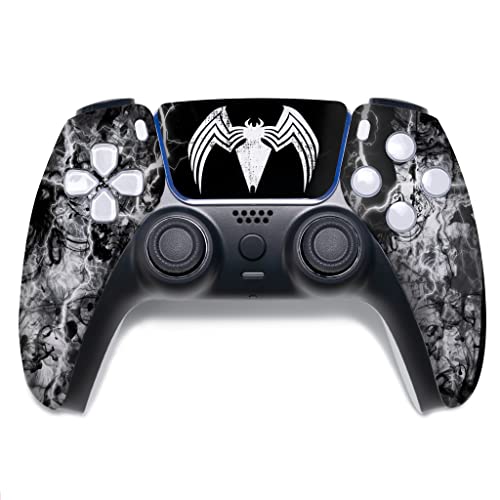 Image of Vennom Custom PS-5 Controller Wireless compatible with Play-Station 5 Console by BCB Controllers | Proudly Customized in USA with Permanent HYDRO-DIP Printing (NOT JUST A SKIN)