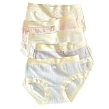 [ZeoYoee] ショーツ パンツ レディース 下着 綿100 【抗菌防臭・食い込まない 】5枚セット リボン付き レース 通気 伸縮 レディースショーツ 蒸れない 吸汗 パンティ おしゃれ かわいい 女性 下着