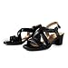 Imagen de JOMIX Sandalias de Tacón Mujer Sandalias Elegantes y Cómodas Tacón Ancho Tiras Cruzadas y Tira Trasera Zapatos Abiertos para Verano Oficina y Ciudad Negro 39