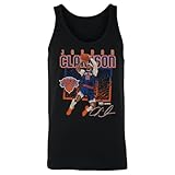 500 LEVEL Jordan Clarkson New York Knicks Shattered Men's Tank Top (Black, Small)