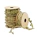 Juvale Jute Burlap Twine Vine with Artificial Leaves Garland for DIY Crafts and Decor (4 Rolls)