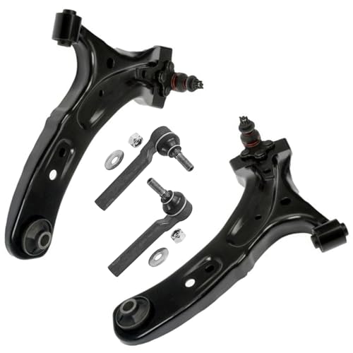 Image of Detroit Axle - Front Control Arms Kit for 2017 2018 2019 2020 2021 2022 Subaru Impreza, 2 Lower Control Arms with Ball Joint 2 Outer Tie Rods Replacement