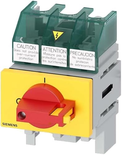 Siemens 3LD5 - Interruptor seccionador de 3 pines, 32 A, 32 A, Sentron, cerrado,