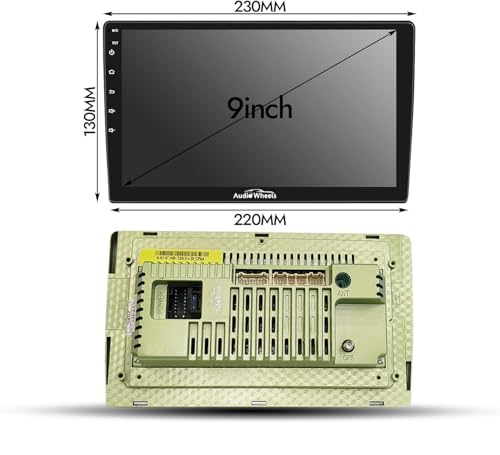 Image of Audio Wheels CarPlay & Multimedia Auto 9-Inch 1280P HD Car Android Display | Android 13 | TS-9 Processor | 2GB RAM & 32GB ROM + AHD Camera Included. (9 Inch)