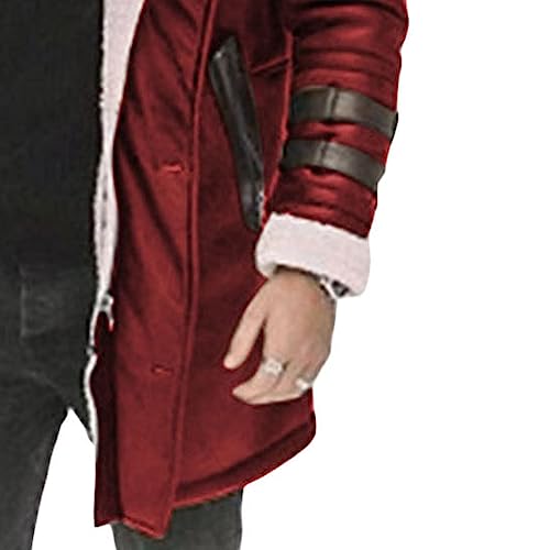 Chaqueta gruesa de piel sintética para hombre invierno cálida miniatura 5