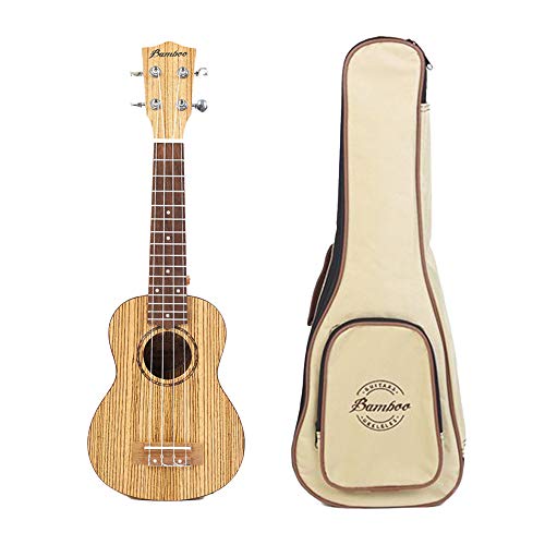 ou[M^[Y(Bamboo Guitars) EN Zebrano Soprano Ukulele [um\vm BU-21CB(\tgP[Xt)yKiz 21" \vmTCY