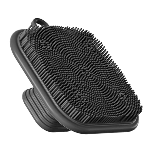 Image of Silicone Facial Cleansing Brush for Men & Women, Gentle Non‑Irritating for Skin, Deep Makeup Removal, Quick‑Drying, Durable & Hygienic, Easy to Clean and Maintain, Black