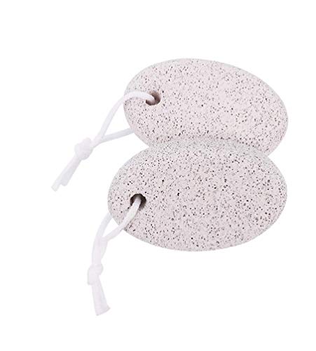 Auxsoul 2 Pcs Natural Pumice Stone for Feet, Lava Pedicure Tools Hard Skin Callus Remover for Feet and Hands, Natural Foot File Exfoliation to Remove Dead Skin