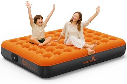 Cama de Aire Camping Colchón Inflable Autoinflable con Bolsa de Viaje Bomba Portátil Recargable para Invitados En El Viajes Camping o en Casa