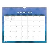 2025 Blue Sky Monthly Wall Calendar, 15' x 12', Savoy Cool, January 2025 To December 2025
