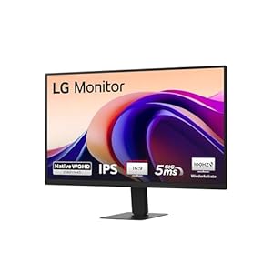 LG, 27zoll, QHD Wide, 68.4cm, 16:9, Super Resolution, 2560 x 1440, 100Hz, 5ms, HDR10, 99% sRGB, 27U631A-B.AEUQ – Schwarz