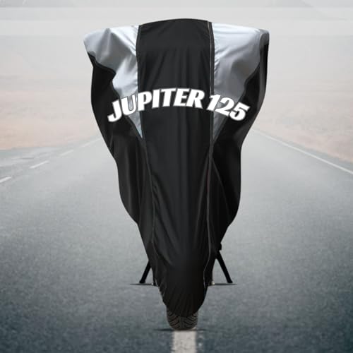 Image of Motorcycle Scooty Body Cover for Outdoor Use - Heavy Fabric Water Resistant Two Wheeler Cover with UV, Dust & Rain Protection Compatible for Jupiter 125
