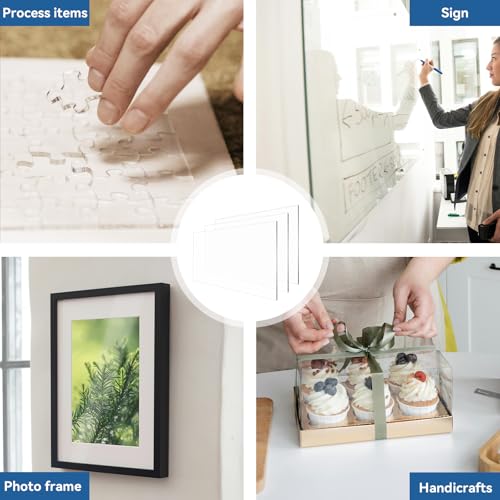 HUAZI 3PACK Lámina de Acrílico Transparente 24x36 1/8 pulg miniatura 3