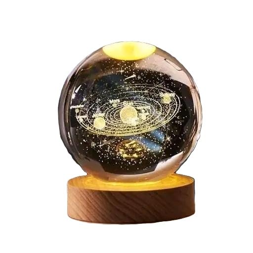 Designer 3D Crystal Lamp with Soft LED Glow for Bedroom and Living Room Space Multi 1-image-33