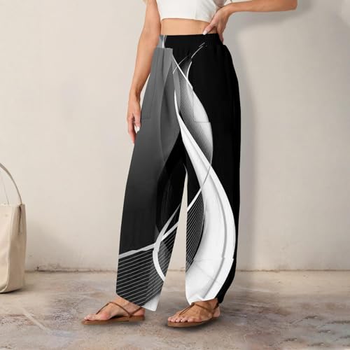 Harem Pants for Women Wide Leg Casual Elastic Sweatpants Fall Cropped Fashion Pants Tie Dye Ankle Outfits with Pockets2