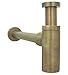 Produktbild Flaschensiphon Waschbecken felxibel Geruchsverschluss Siphon aus Messing im Landhaus Design