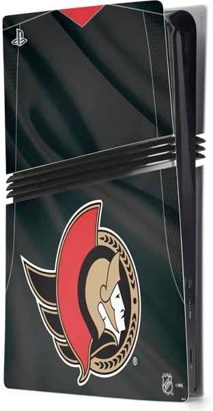 Skinit Decal Gaming Skin Compatible with PS5 Pro Console - Officially Licensed NHL Ottawa Senators Lineup Design