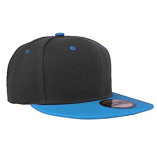 Image of Gelante Plain Blank Flat Brim Adjustable Snapback Baseball Caps LOT 6 Pack