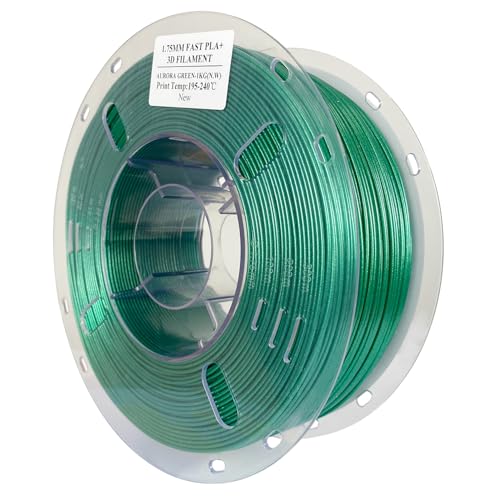 Image of EPAX High Speed PLA+ 3D Printer Filament, Fast PLA 3D Printing Filament, 1.75mm, Dimensional Accuracy + /- 0.03 mm, 1KG Spool (Aurora Green)