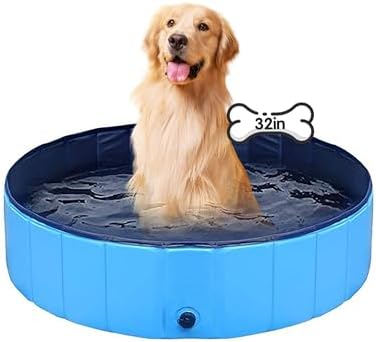 Dog Pool Foldable pet Pool Dog Swimming Pool pet Swimming Pool PV...