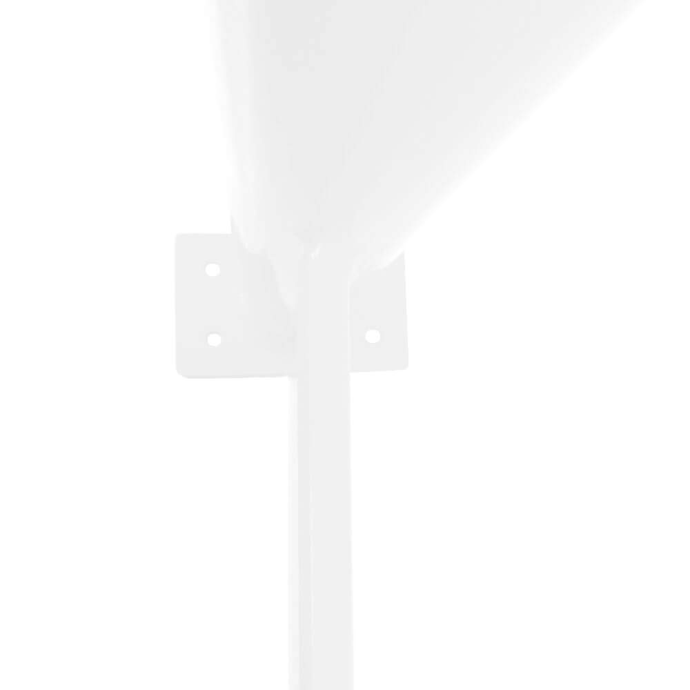 ROBUSTO Rammschutzbügel, Unterfahrschutz, r/w, aufdübeln, Stahl, 75 x 65 cm, Art.-Nr. 99487 | Rammschutzbügel | Rammschutz | Wandschutzbügel