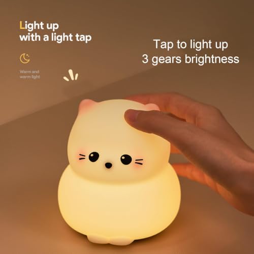 Lámpara de mesa infantil de silicona con luz de 3 niveles miniatura 3