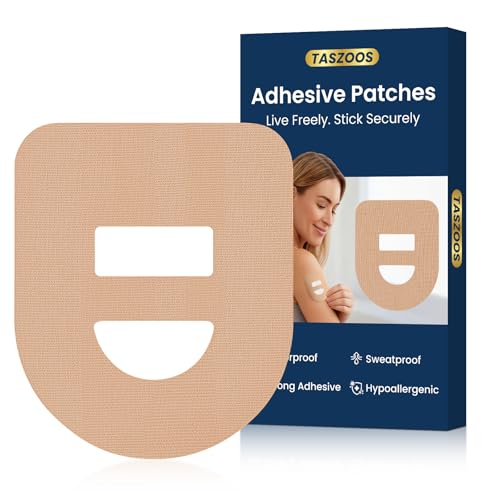 Adhesive Overpatches for Omnipod 5 Waterproof & Sweatproof Patches with Stretchable Middle Strap Split Backing for Easy Application 30 PCS Nude Patches