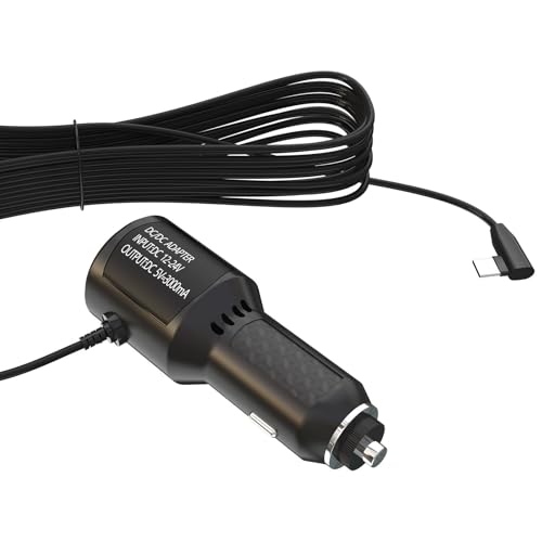 Câble type C pour dashcam Zmopo D435 cordon long 3.6m idéal pour sécuriser vos trajets en voiture