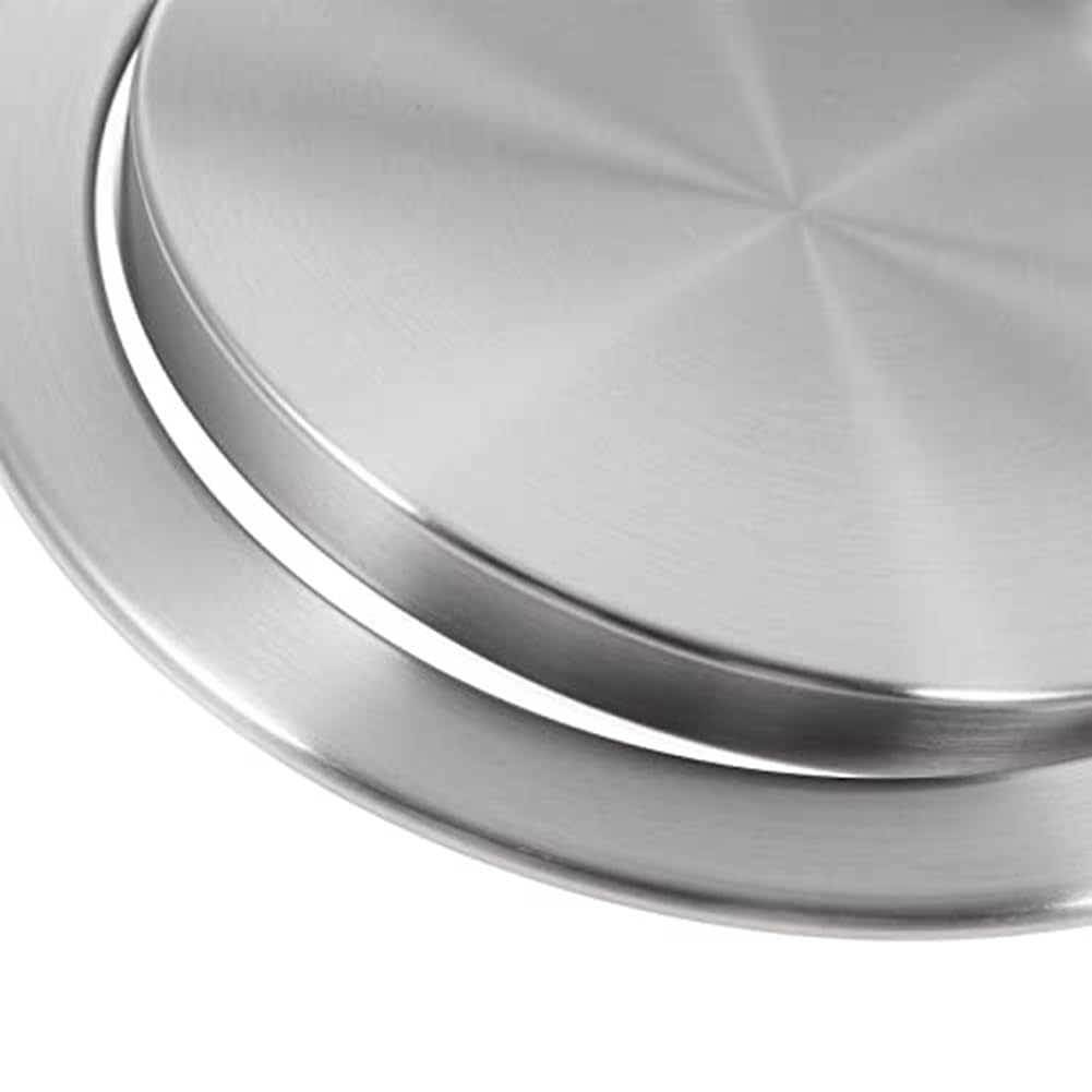 Coperchio per pattumiera semplice con occhiello integrato per bancone rotondo, cestino per cucina, bagno, ufficio