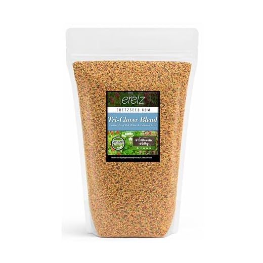 Tri-Clover by Eretz - Three Part Blend of Clovers Providing Beauty, Cover, and Natural Attractant. No Coatings or Fillers, Premium Seeds (3lb)