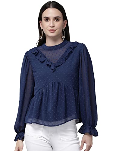Image of Rare Women's Solid Regular Fit Blouse