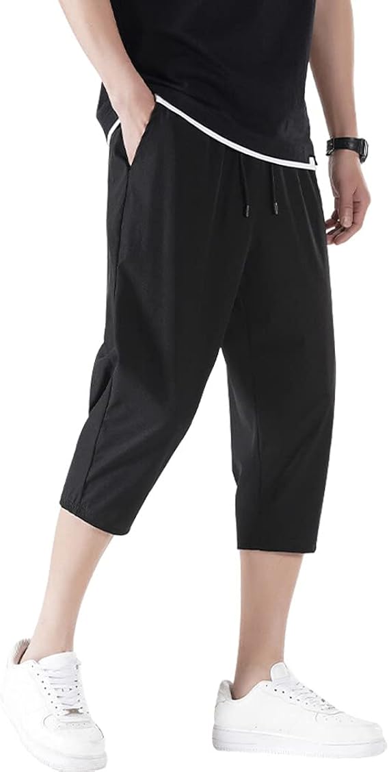 Amazon Co Jp Tilpawogga 7分丈 ハーフパンツ メンズ ひざ下 ズボン パンツ ドライ おしゃれ オシャレ 大人 ウェア スポーツウェア おおきいサイズ 大人 下 夏 ショートパンツ 吸汗速乾 部屋着 ゆったり ルームウェア ファッション