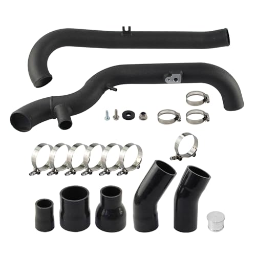PKSABB Intercooler Pipe Kit Compatible with Ford Fiesta ST 1.6L EcoBoost 2014-2019 Aluminum Black