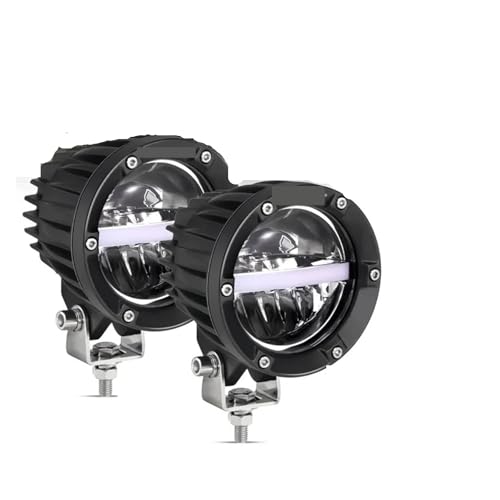 Feux avants auto LED 11000LM pour camion pick-up et projecteur quad ATV